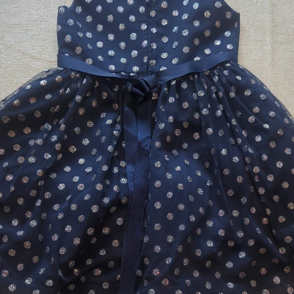 Dress Girls Special Occasions By Rare Editions Size 6 Sparkle & Polka dots Fancy - Picture 5 of 11